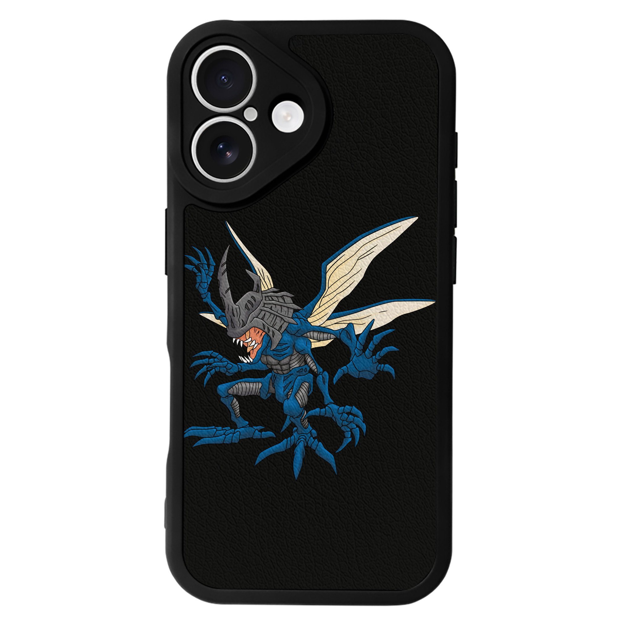 （画像用） Digimon デジタルモンスター/デジモン 【iPhone 16シリーズ対応】シリコンスマホケース（レザー調） 材質：シリコン